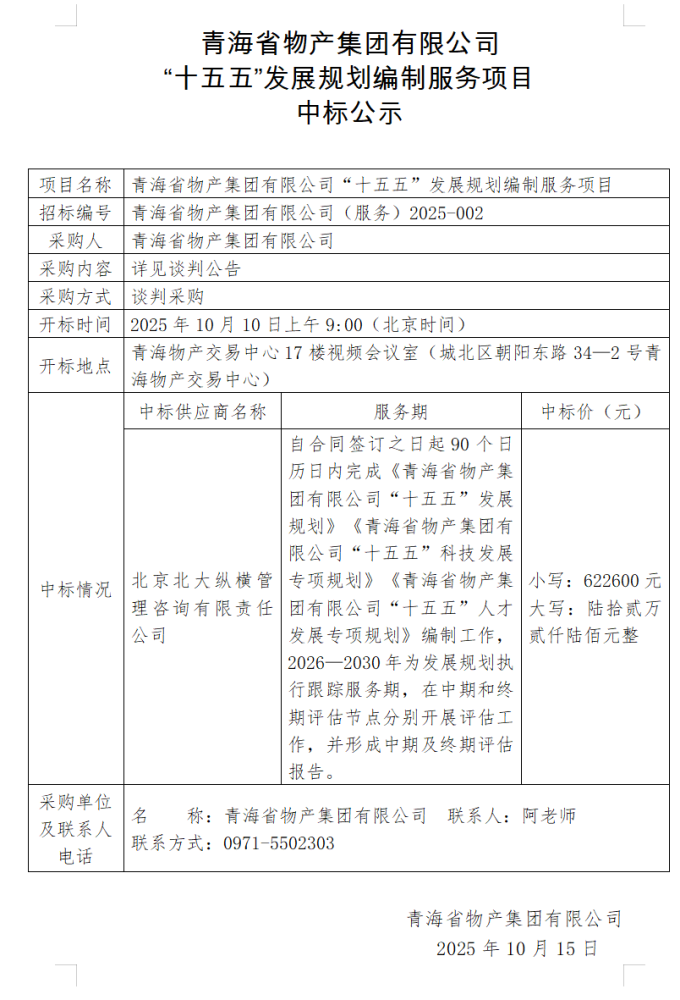 伟德国际1946bv官网 &ldquo;十五五&rdquo;发展规划编制服务项目 中标公示