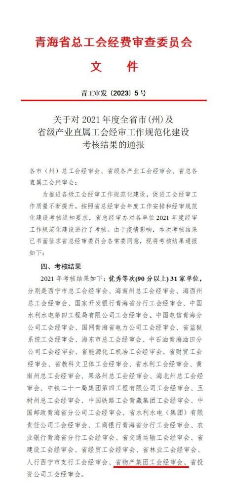 伟德国际1946bv官网工会经审委员会荣获2021年度经审规范化建设考核优秀等次