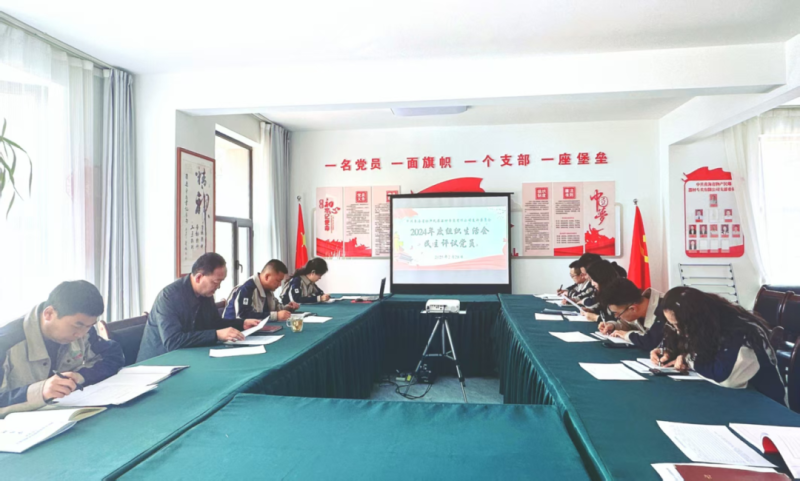 民爆公司党支部召开组织生活会