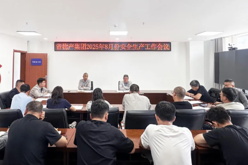 伟德国际1946bv官网召开2025年8月份安全生产工作会议