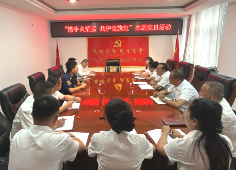 携手火焰蓝 共护党旗红&mdash;&mdash;现代物流公司党支部开展主题党日活动