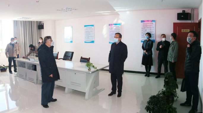 省国资委党委副书记、副主任郭臻先同志赴伟德国际1946bv官网督导疫情防控暨复复工产工作