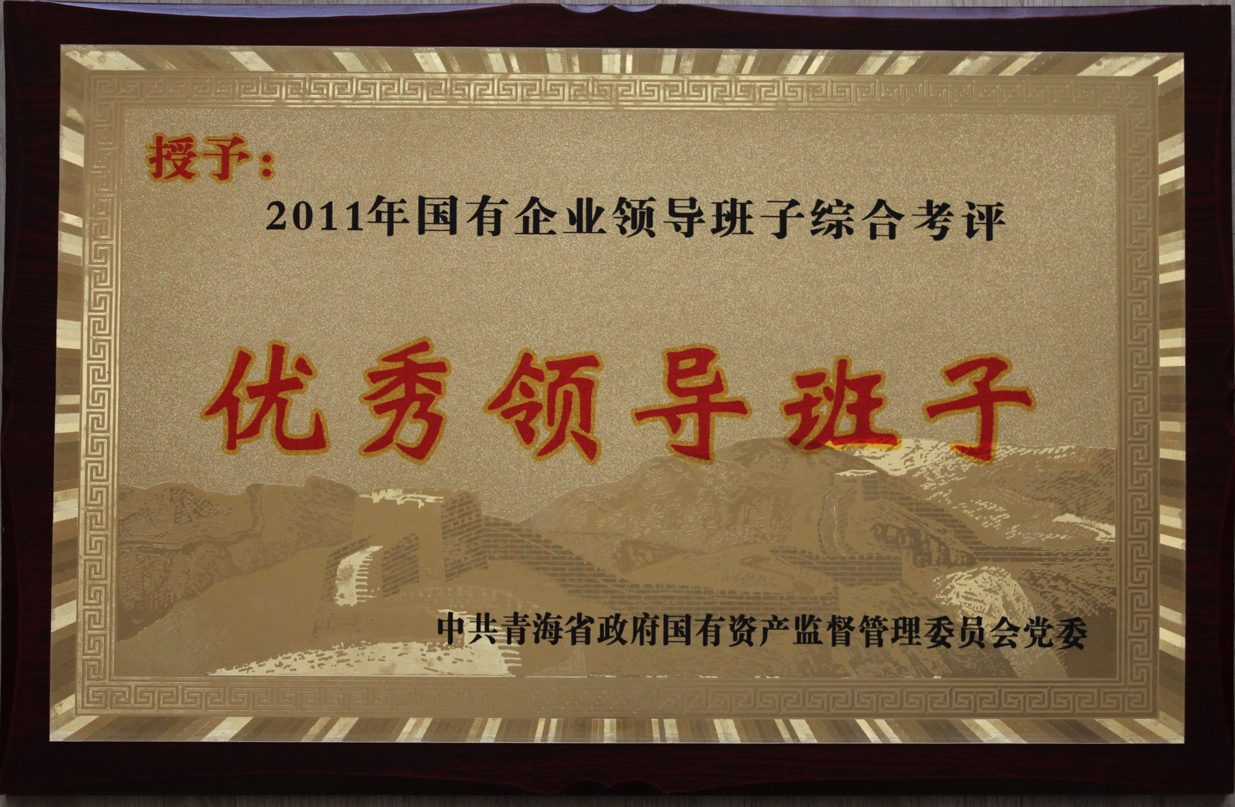 伟德国际1946bv官网总公司领导班子被评为2011年度优秀领导班子